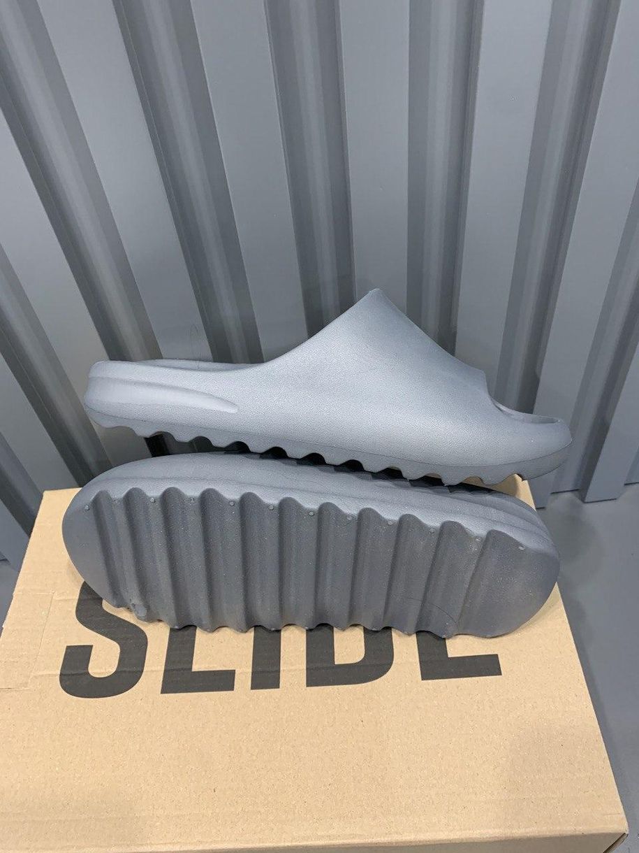 Шльопанці Adidas Yeezy Slide Grey (Без лого) 8472 фото