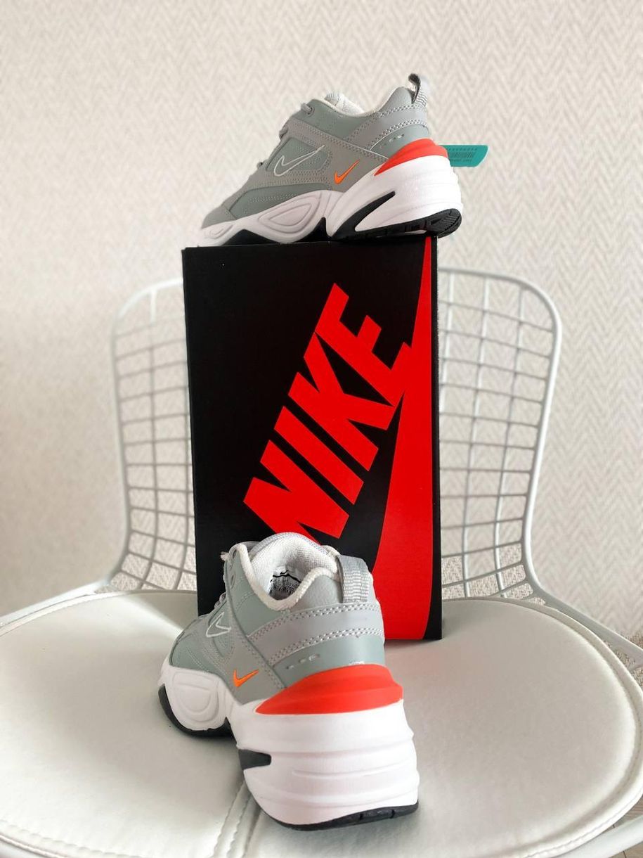 Кросівки Nike M2K Tekno Grey White Black Orange 1208 фото