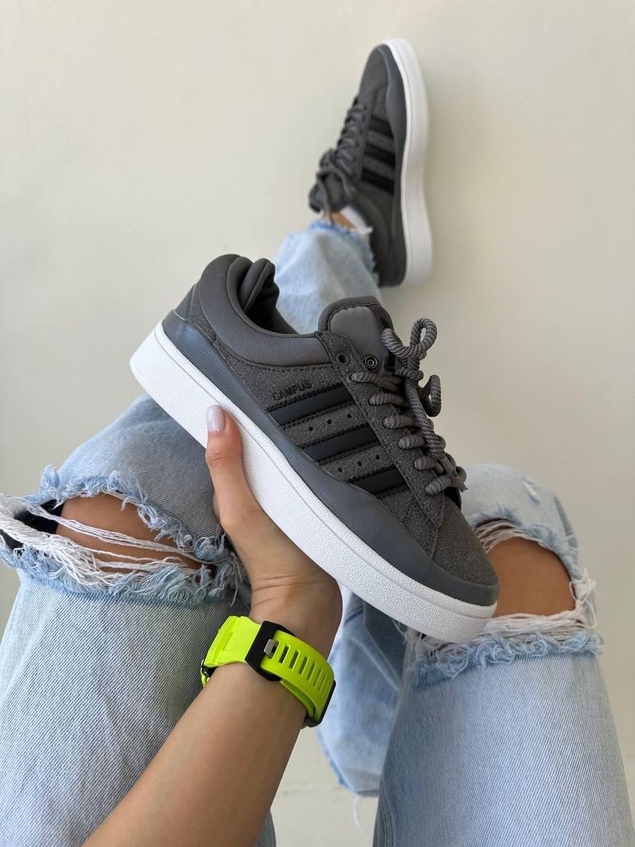 Кросівки Adidas Campus x Bad Bunny Graphite 9334 фото