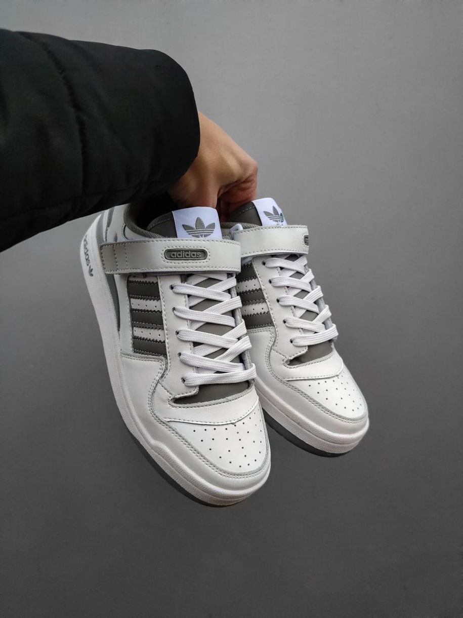 Кросівки Adidas Forum Refined White Grey 2767 фото
