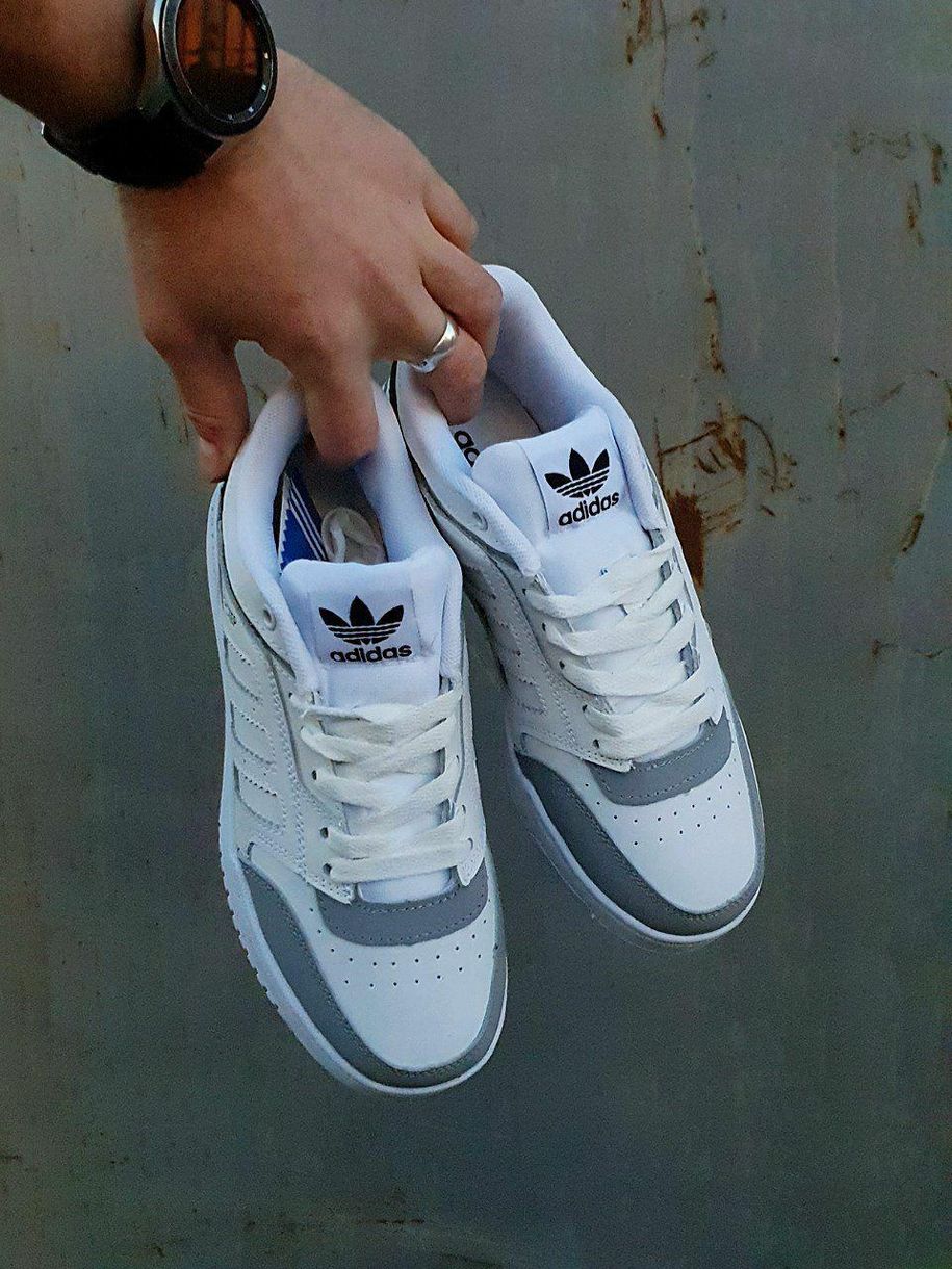 Кросівки Adidas Drop Step White Gray Black 2663 фото