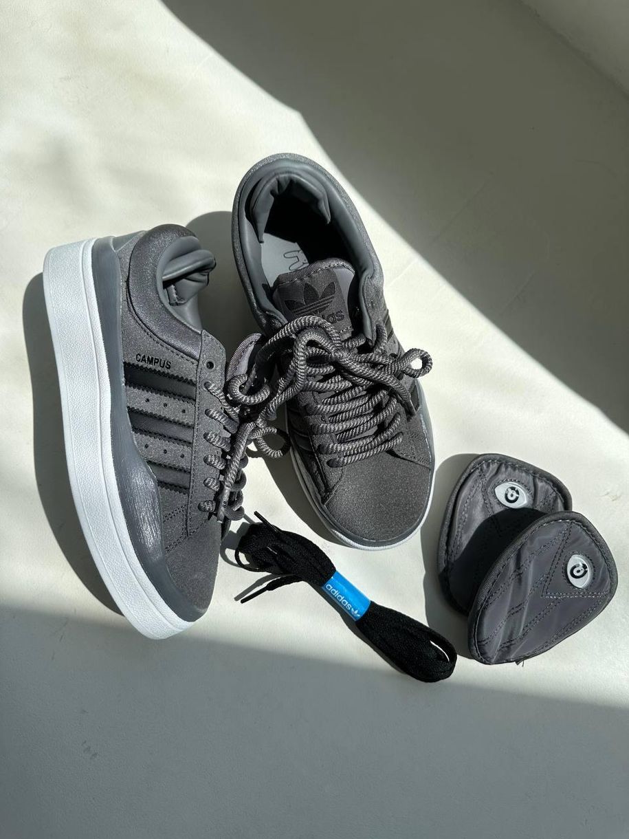 Кросівки Adidas Campus x Bad Bunny Graphite 9334 фото