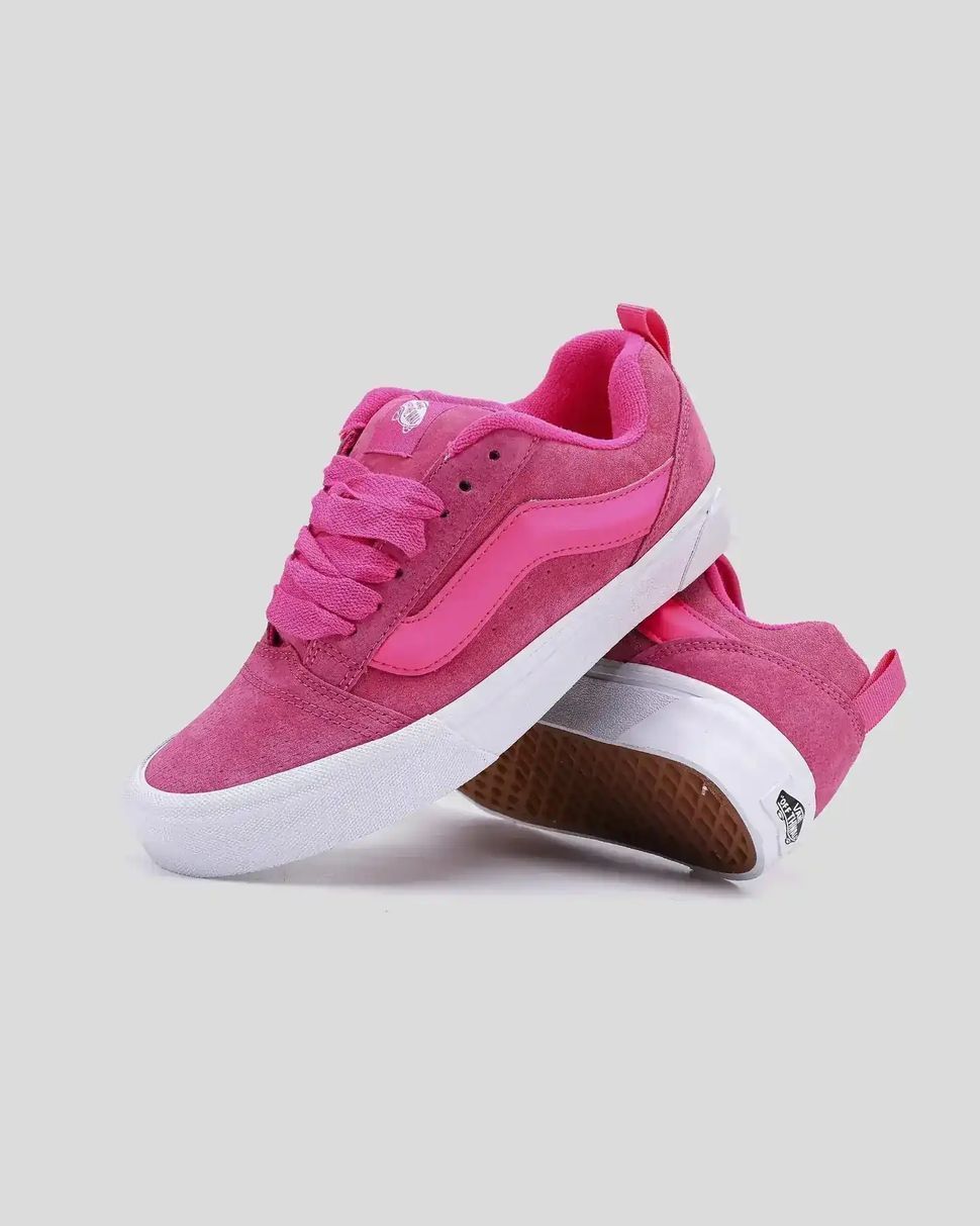 Vans Knu Skool Hot Pink White