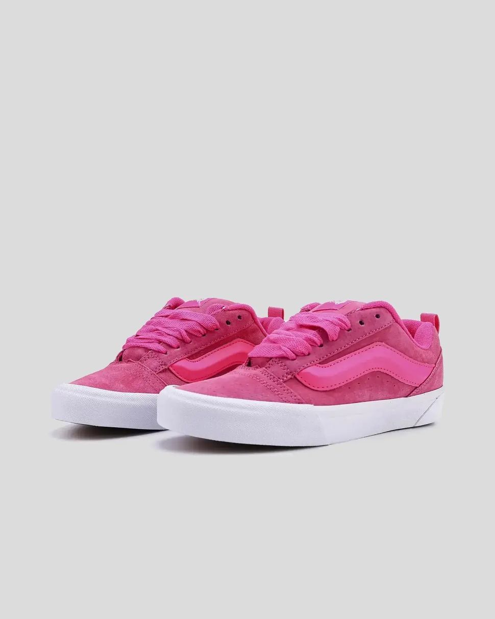 Vans Knu Skool Hot Pink White