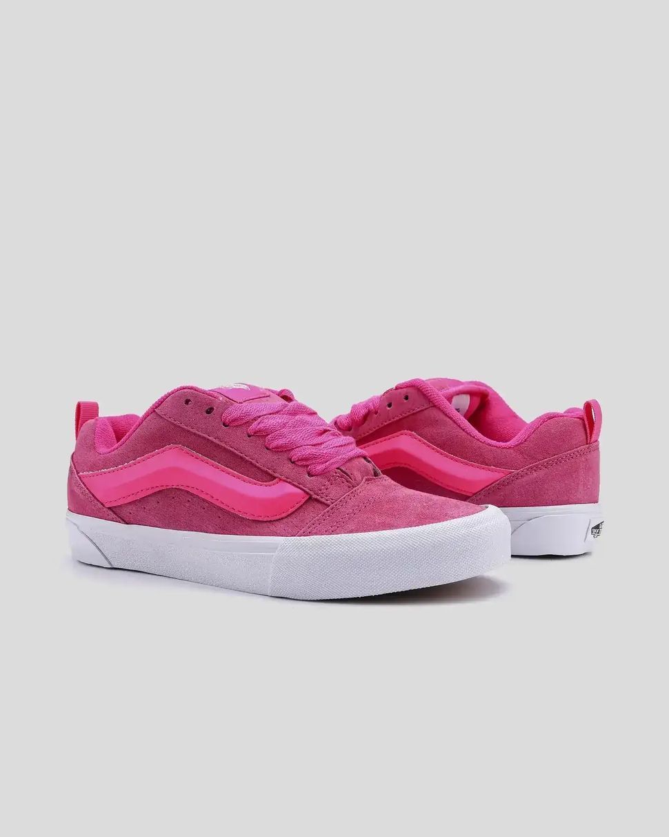 Vans Knu Skool Hot Pink White