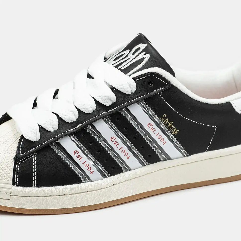 Adidas Superstar x KoЯn Black White Gum