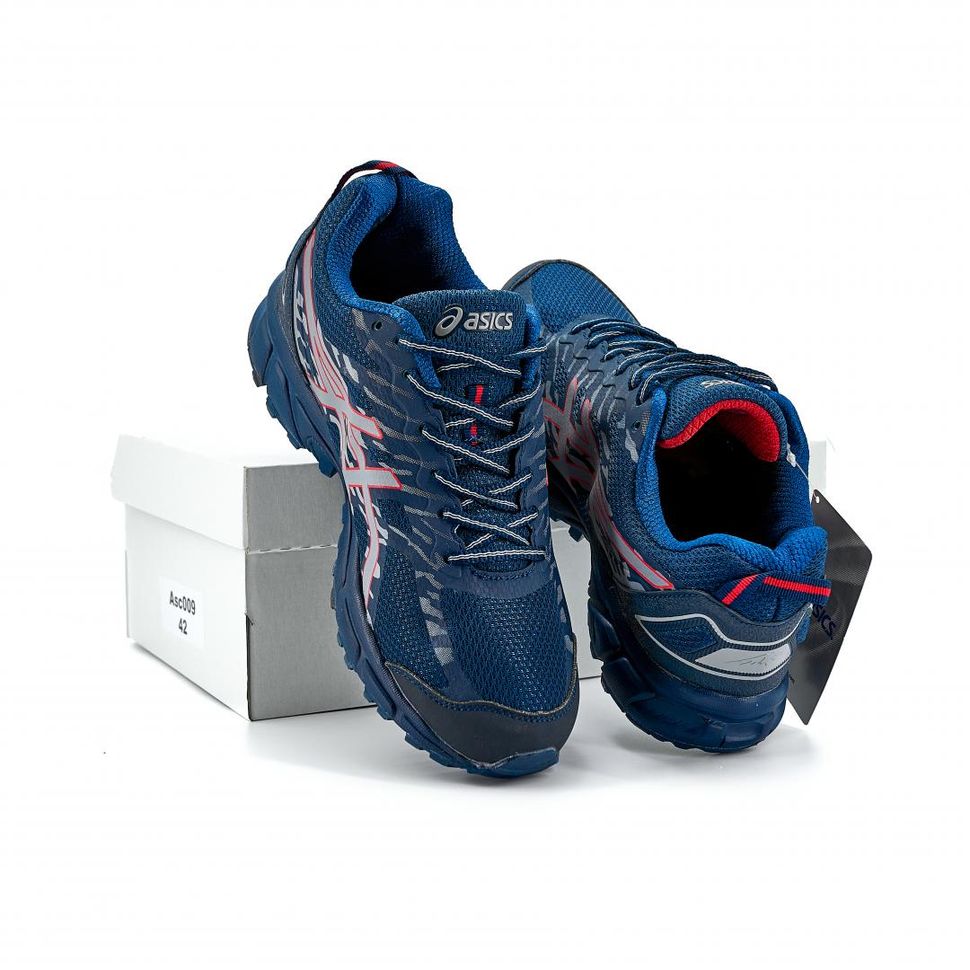 Кроссовки синие Asics Gel FujiTrabuco 5 10405 фото