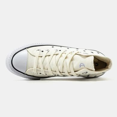Converse Chuck Taylor All-Star Platform Egret Black Stars