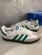 Кеды Adidas Samba OG White Green Gum 9234 фото 1