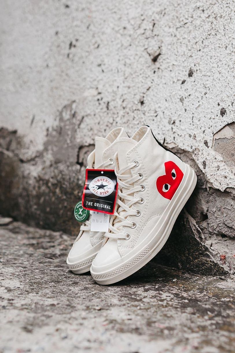 Кеди Converse CDG High Beige 5595 фото