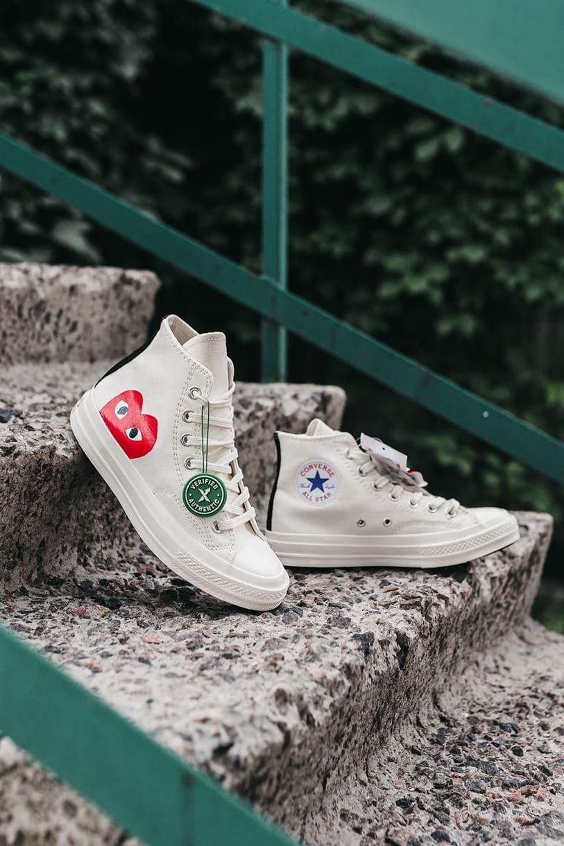 Кеди Converse CDG High Beige 5595 фото