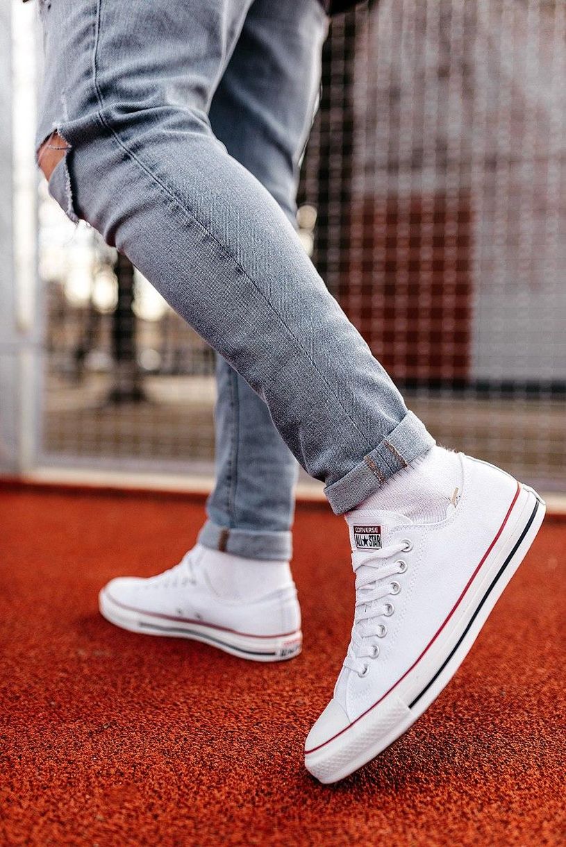 Кеди Converse White Black & Red Lines 4754 фото