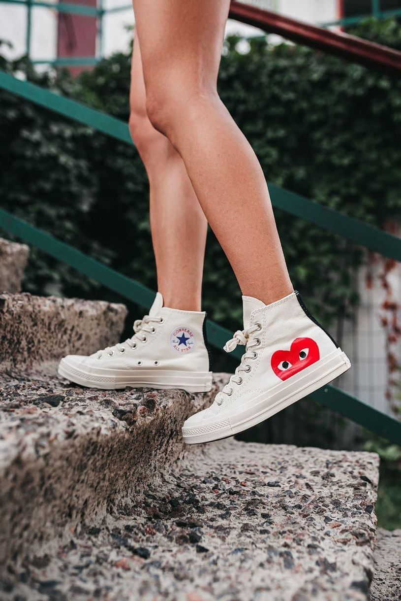 Кеди Converse CDG High Beige 5595 фото