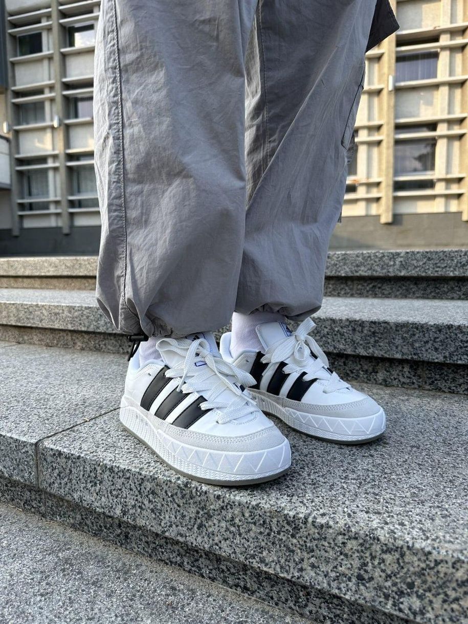 Кросівки Adidas Adimatic White Black Grey 9284 фото