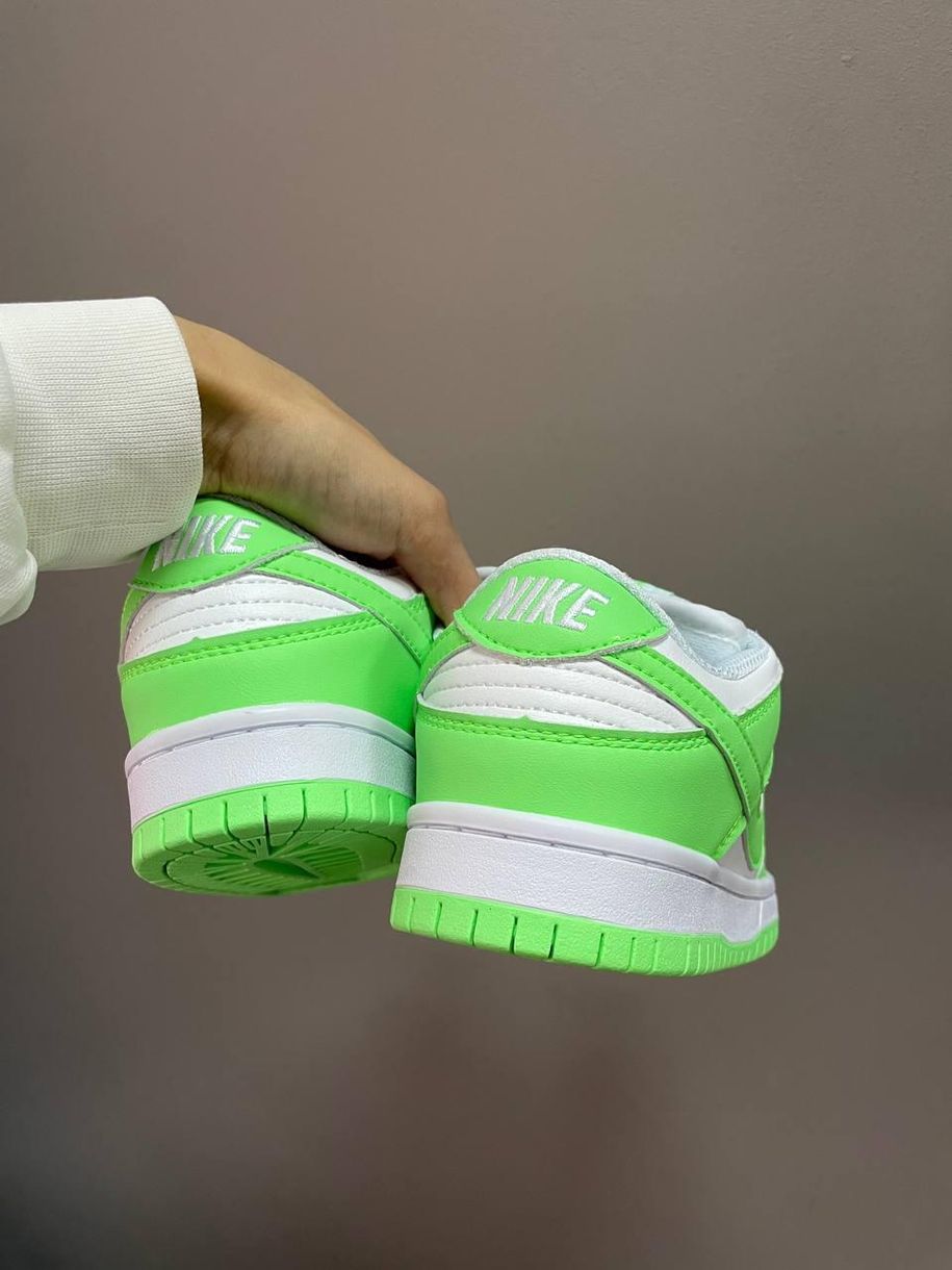 Nike SB Dunk Green White 1417 фото