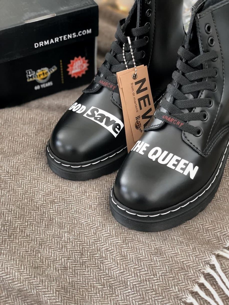Dr. Martens 1460 Sex Pistols Black Rolled Smooth 4224 фото