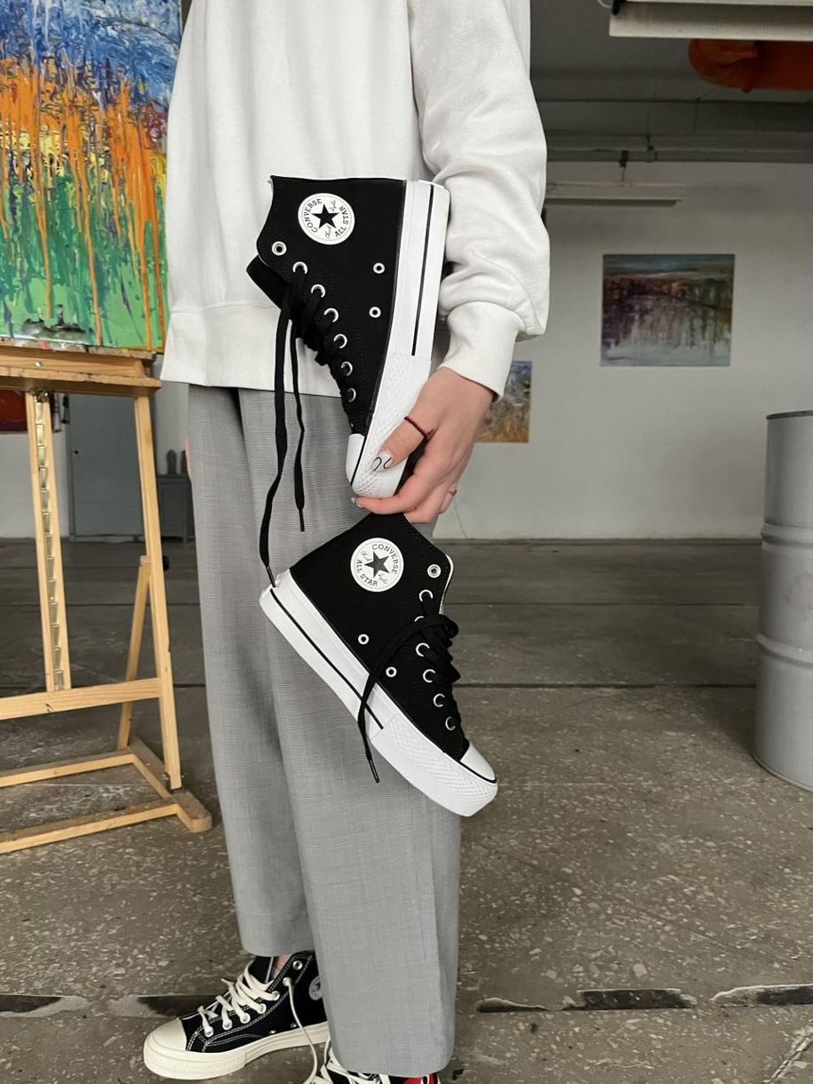 Кеди Converse Lift Hight Black 4906 фото