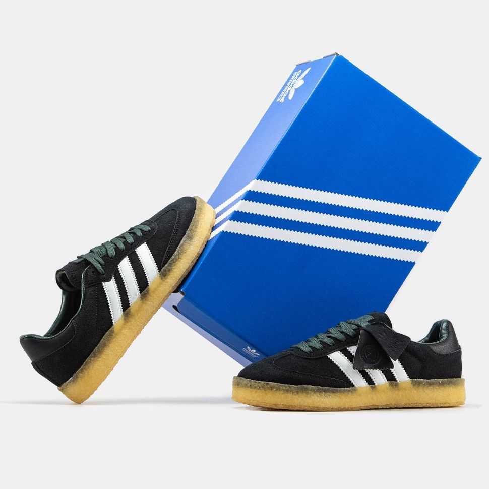 Кеди Adidas Samba x Ronnie Fieg x Clarks Black White 9222 фото