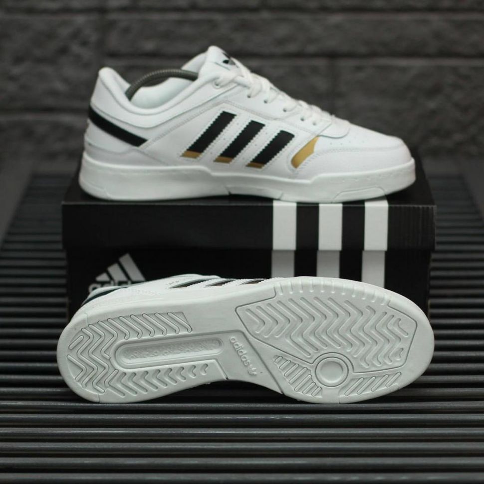 Кросівки Adidas Drop Step White Gold Black 8981 фото