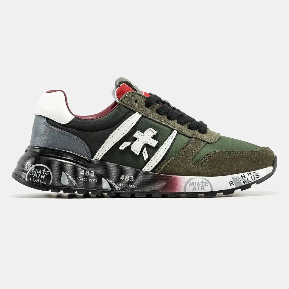 Premiata Lander Military Green Black White