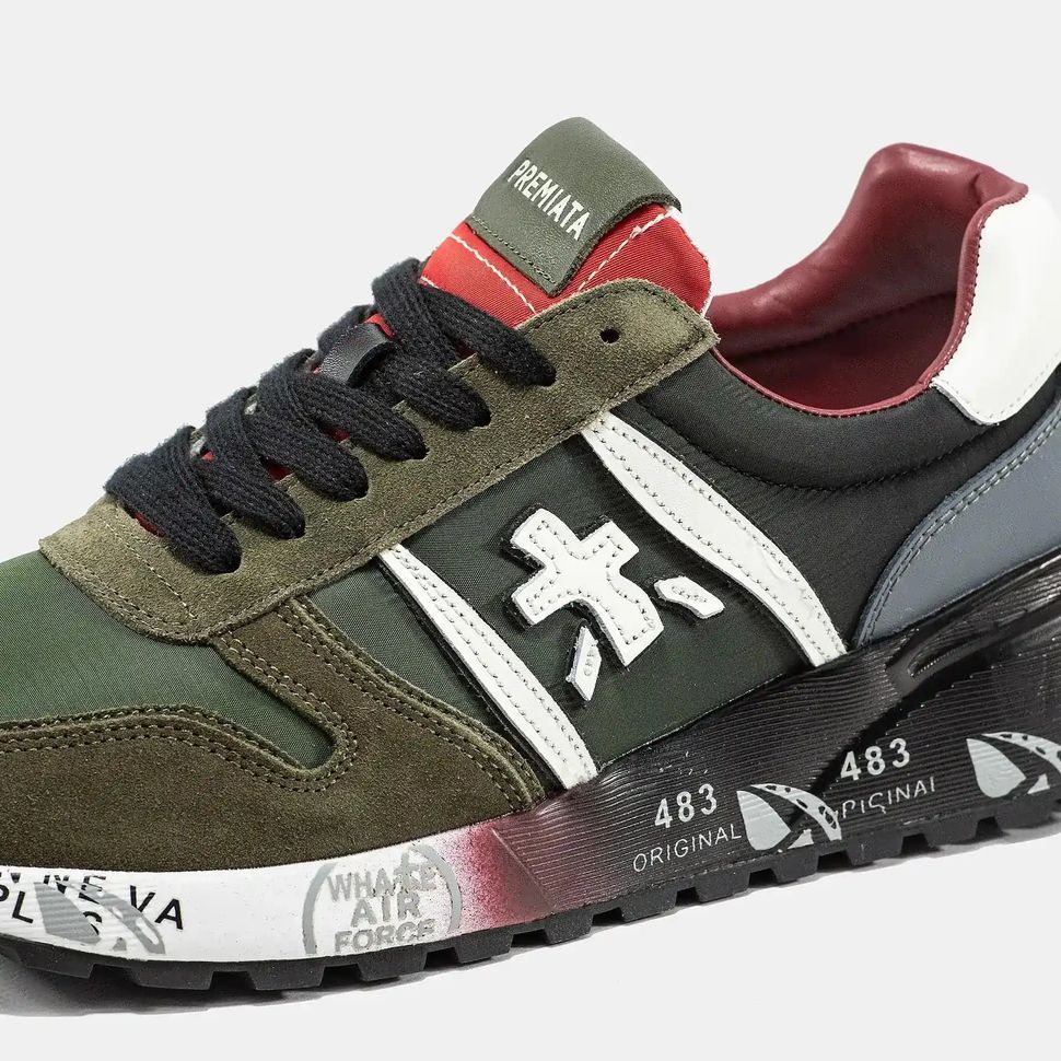Premiata Lander Military Green Black White