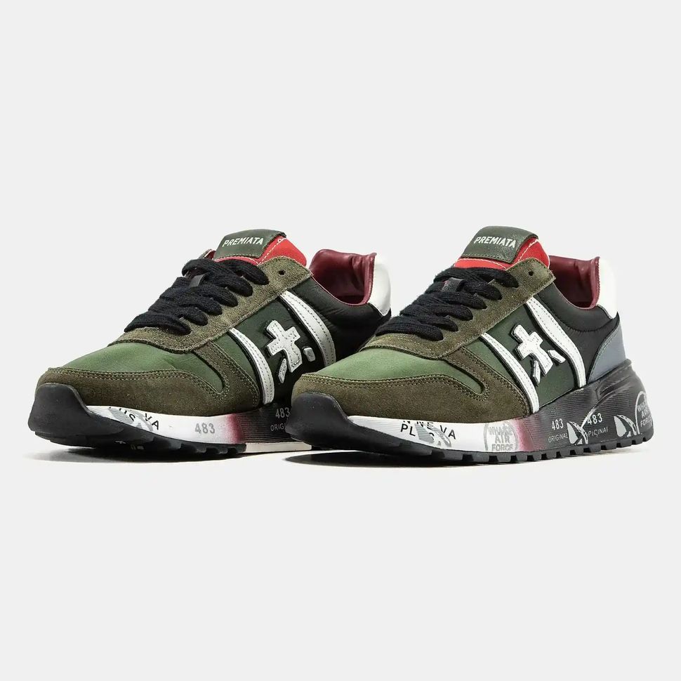 Premiata Lander Military Green Black White