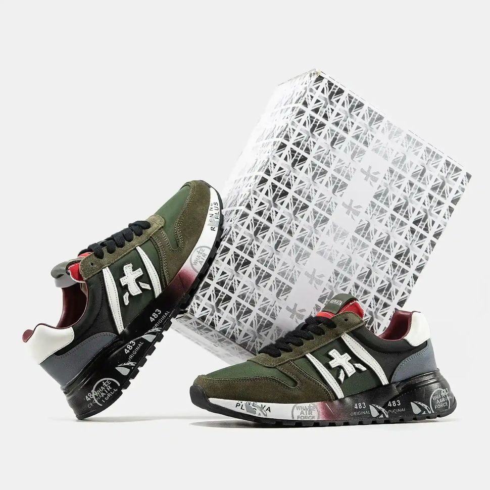 Premiata Lander Military Green Black White