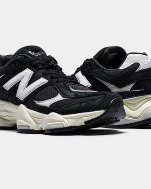 New Balance 9060 Black Suede Cream Sole