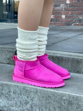 Зимові чоботи Ugg Ultra Mini Pink 9892 фото