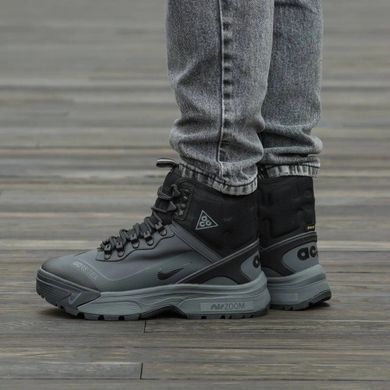 Nike ACG Air Zoom Gaiadone Gtx Gore-Tex Winter Fur Black Grey, 41