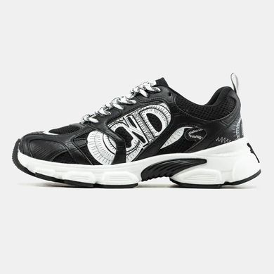 Dior Chrono Sneaker Black White Sketch Logo, 36