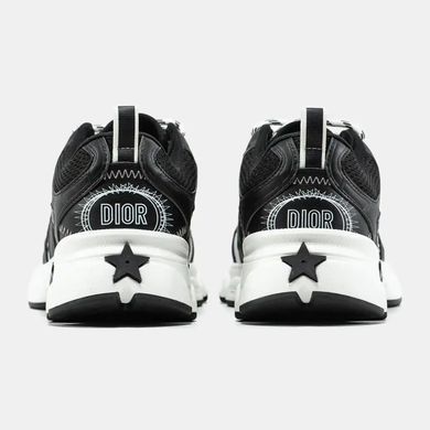 Dior Chrono Sneaker Black White Sketch Logo, 36