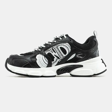 Dior Chrono Sneaker Black White Sketch Logo, 36