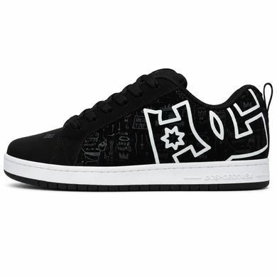 DC Shoes Court Graffik Black Graphic, 41