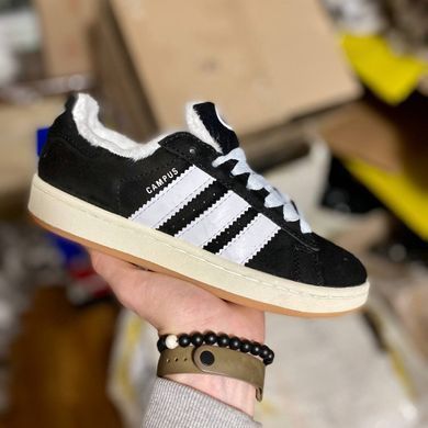 Adidas Campus Black White Winter, 38