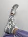 Баскетбольные кроссовки Nike Air Jordan 1 Retro Mid Grey Violet 6797 фото 3