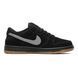 Nike SB Dunk Low Black White Gum, 36