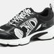 Dior Chrono Sneaker Black White Sketch Logo, 36