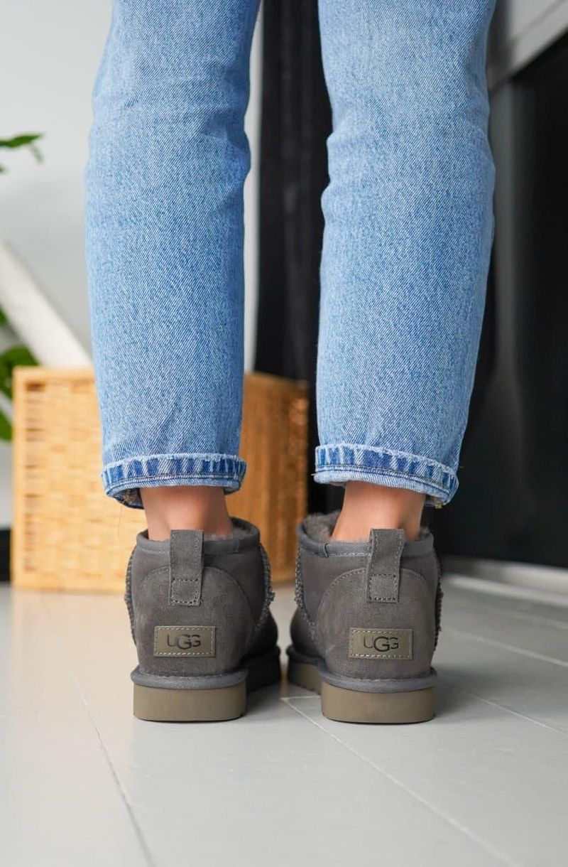 Зимові чоботи UGG Ultra Mini Grey 5263 фото