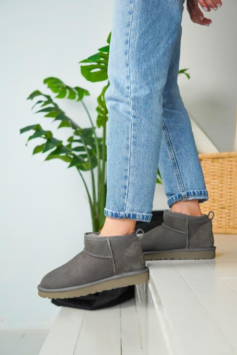 Зимові чоботи UGG Ultra Mini Grey 5263 фото