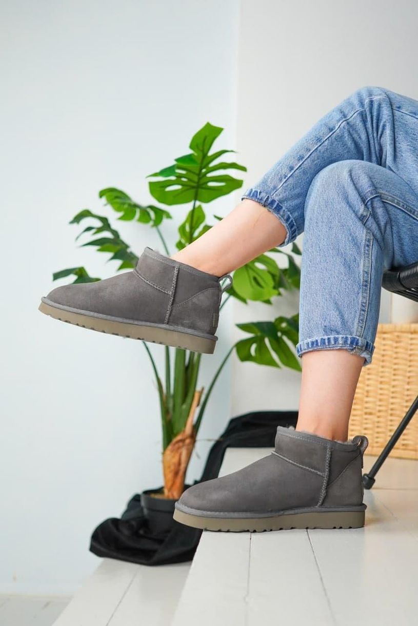 Зимові чоботи UGG Ultra Mini Grey 5263 фото