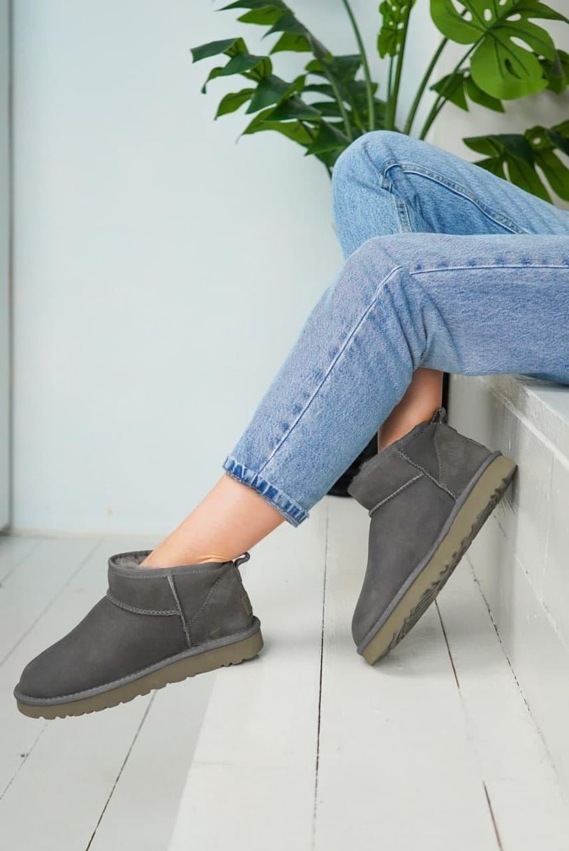 Зимові чоботи UGG Ultra Mini Grey 5263 фото