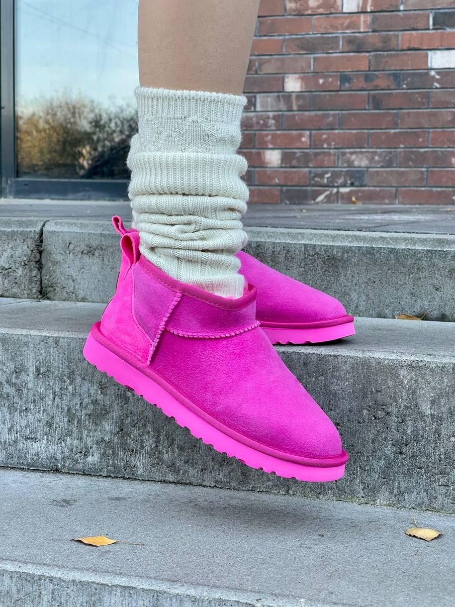 Зимові чоботи Ugg Ultra Mini Pink 9892 фото