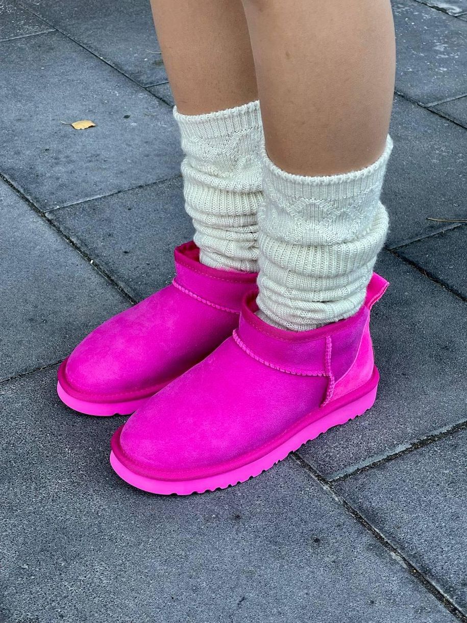 Зимові чоботи Ugg Ultra Mini Pink 9892 фото