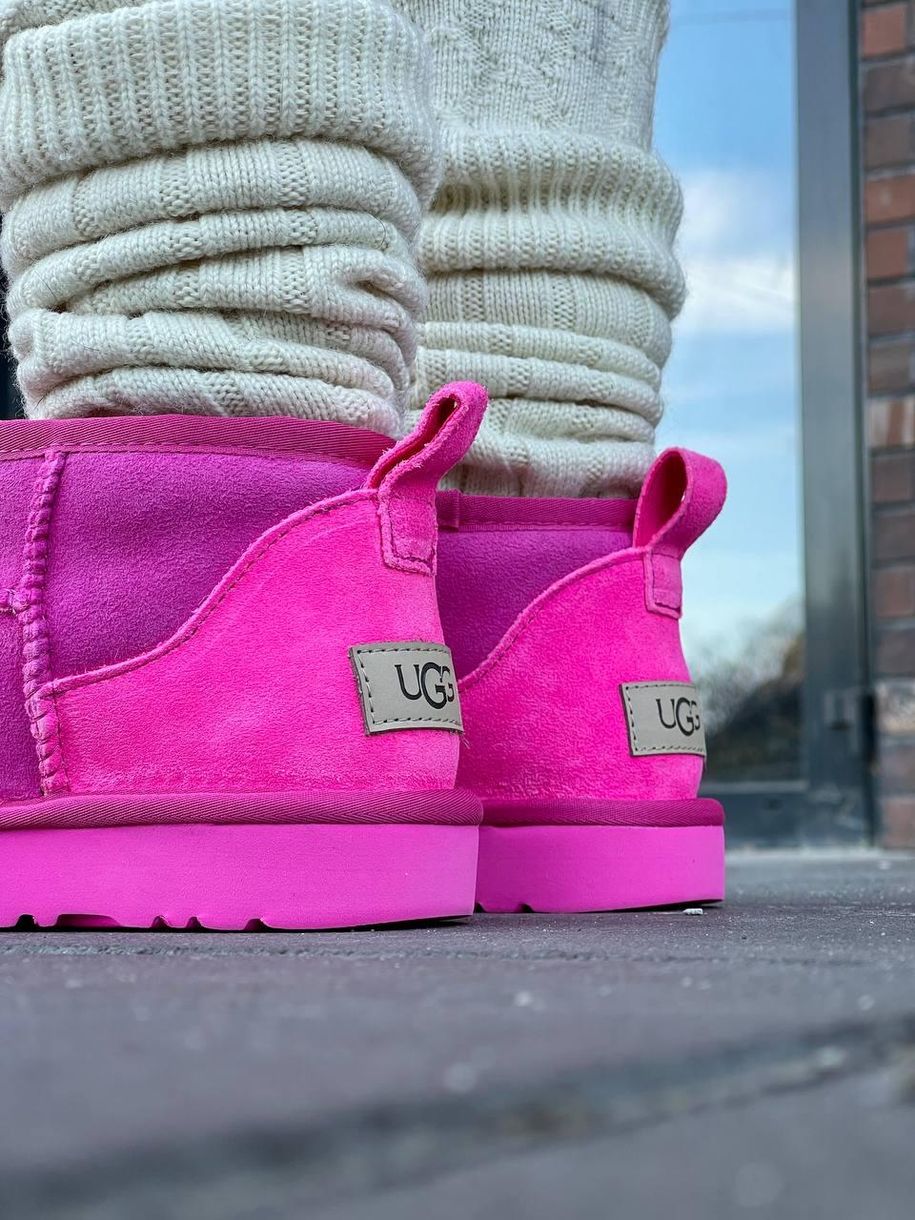 Зимові чоботи Ugg Ultra Mini Pink 9892 фото