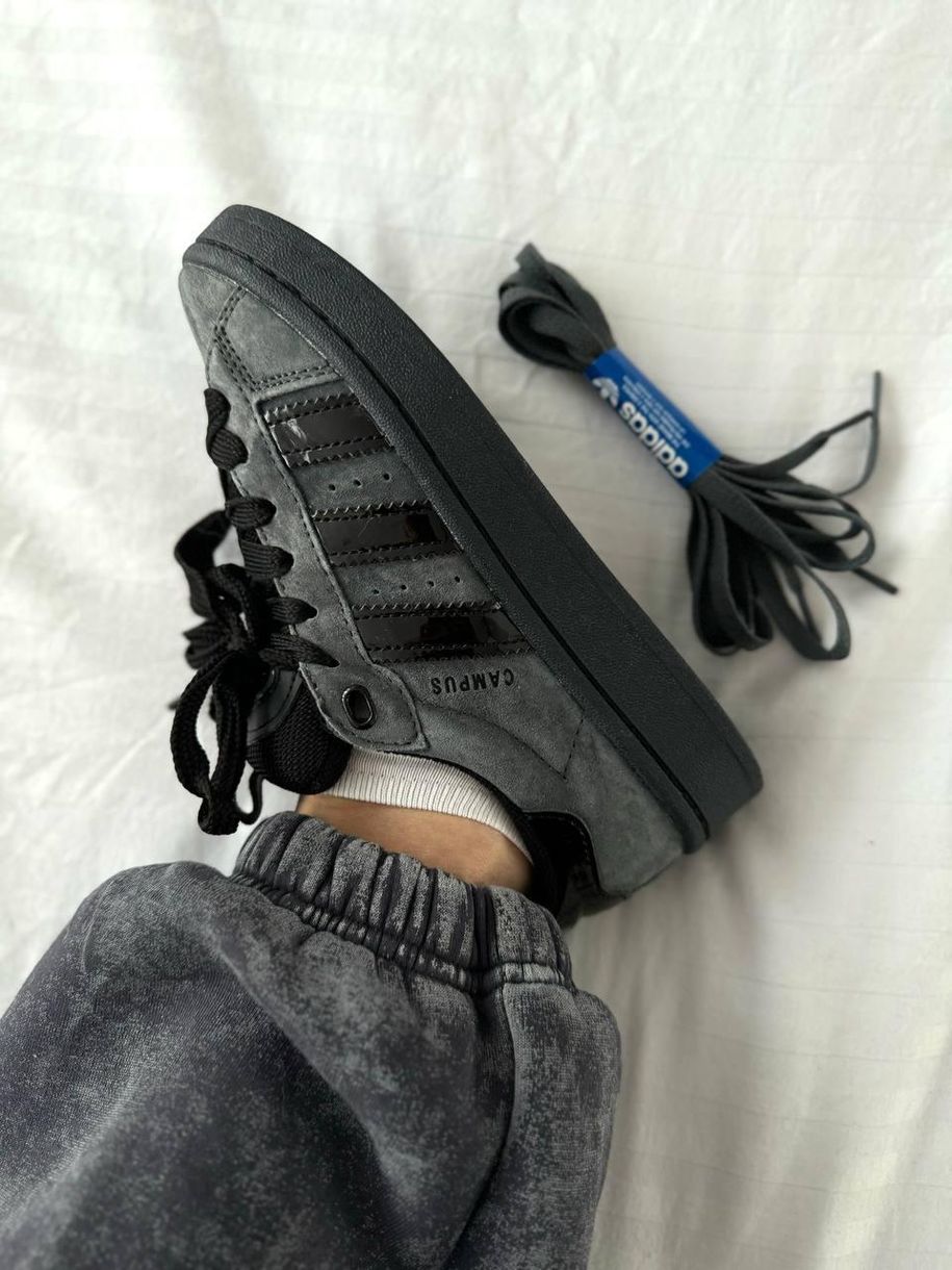 Кросівки Adidas Campus GRAPHITE / BLACK PATENT 10585 фото