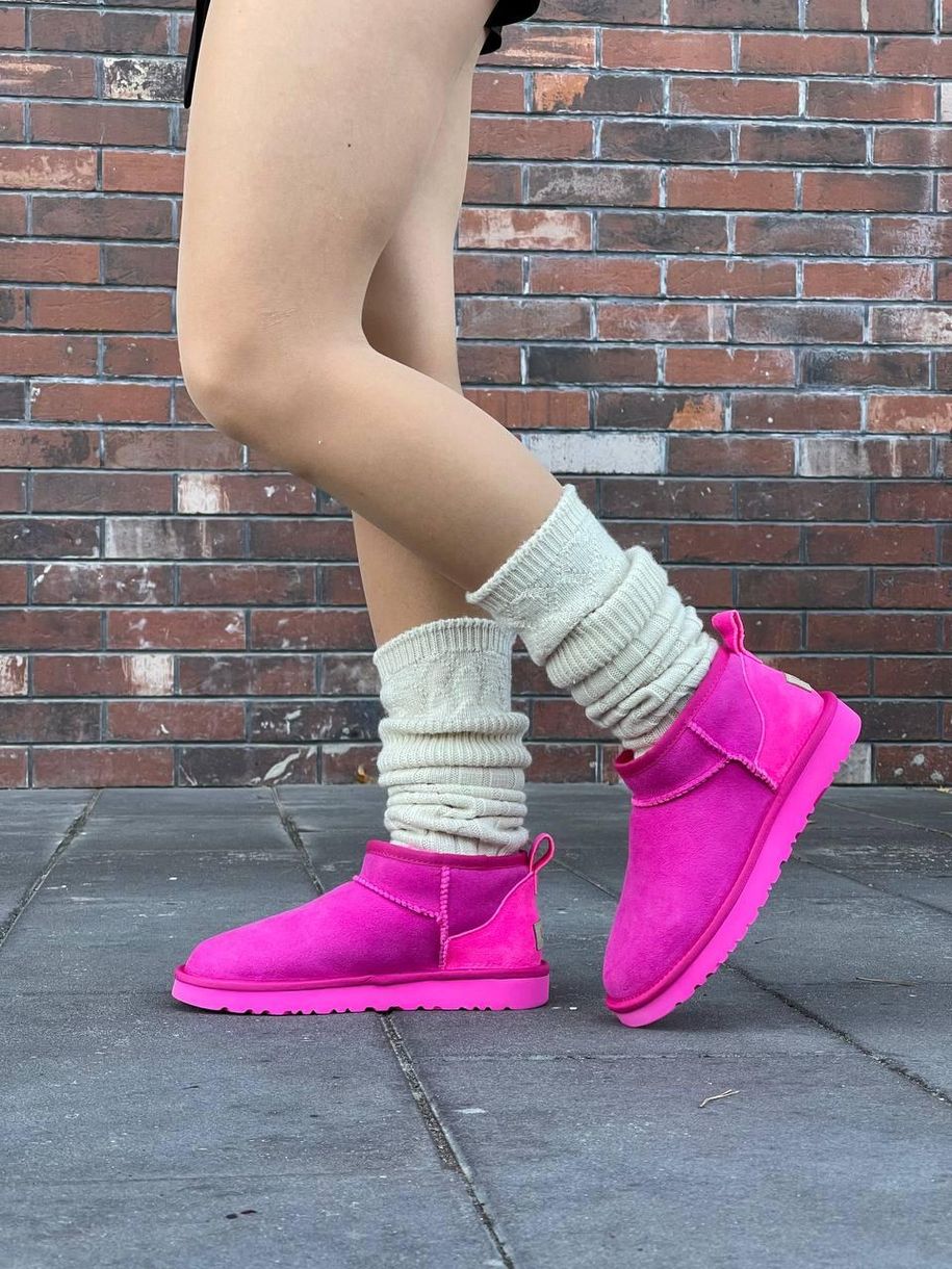 Зимові чоботи Ugg Ultra Mini Pink 9892 фото