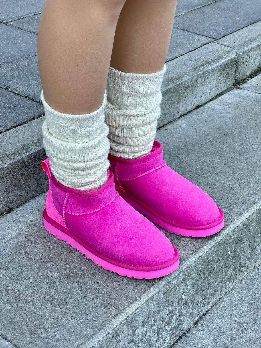 Зимові чоботи Ugg Ultra Mini Pink 9892 фото