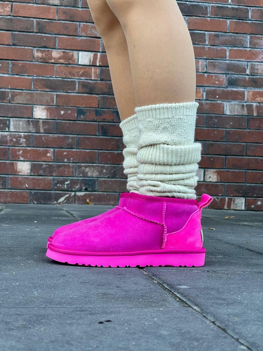 Зимові чоботи Ugg Ultra Mini Pink 9892 фото