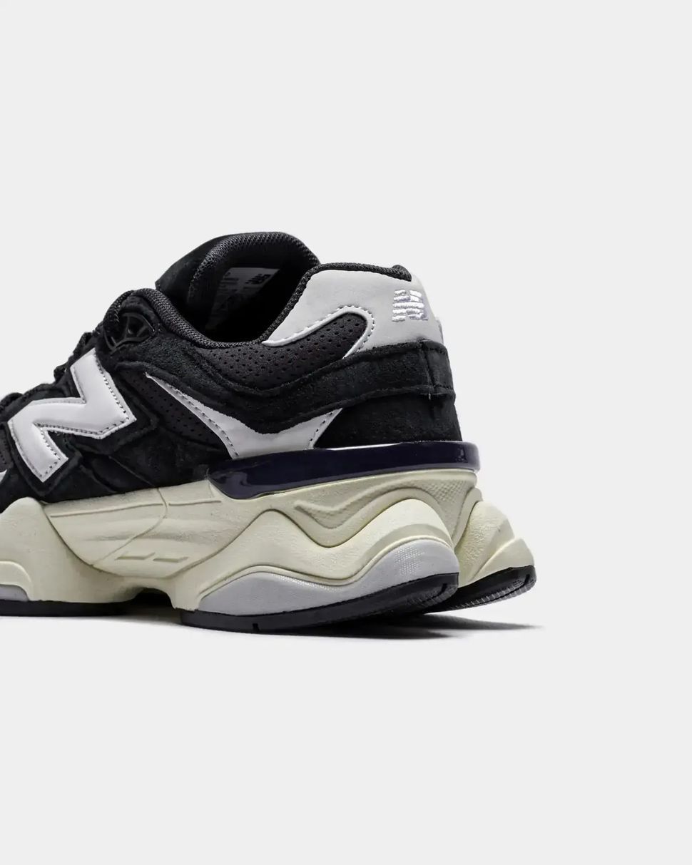 New Balance 9060 Black Suede Cream Sole